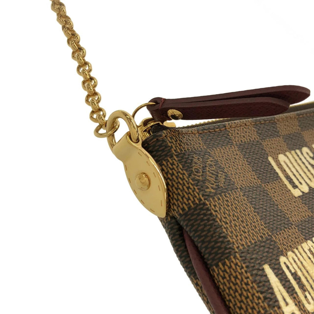 LOUIS VUITTON Authentic Brown Damier Pochette Pouch - Picture 5 of 8